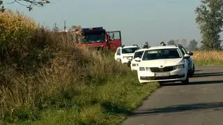 Służby pracujące w miejscu wycieku 