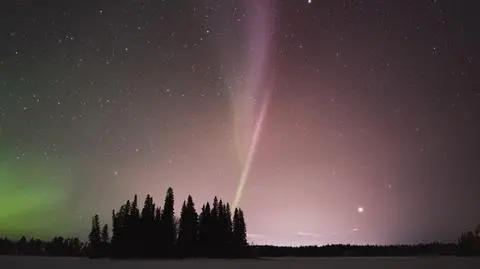 Wygląda podobnie do zorzy polarnej, ale nią nie jest. Efektowne zjawisko świetlne zostało nazwane Steve
