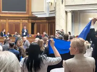 Szef estońskiej dyplomacji Urmas Reinsalu w ukraińskim parlamencie