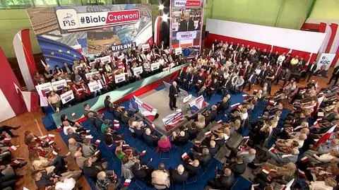 Kaczyński straszy Tuskiem i europarlamentem, promuje "twardych" kandydatów