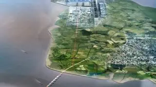 "Thames Hub" - lotnisko, dworzec kolejowy i port morski - projektu Normana Fostera