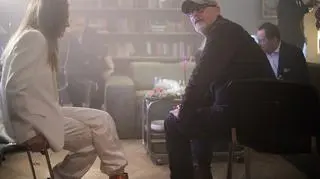 Wojciech Smarzowski na planie filmu "Dom dobry"