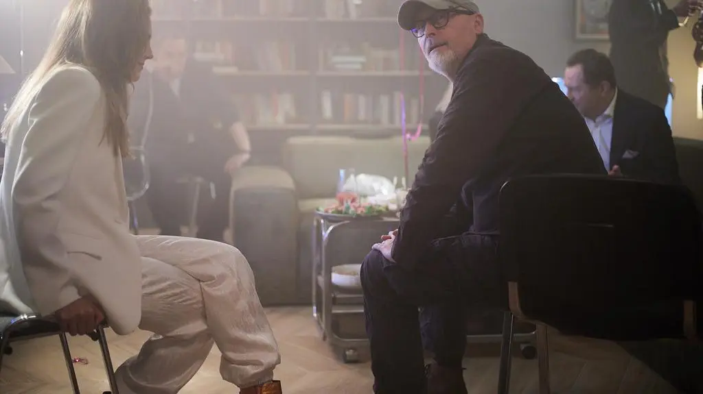 Wojciech Smarzowski na planie filmu "Dom dobry"