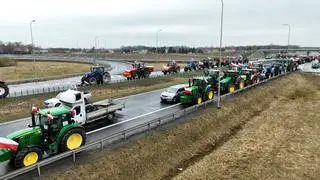 Protest i blokada S5 w Dębnicy