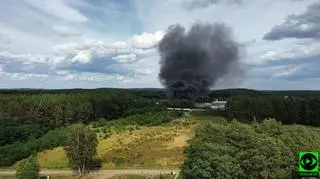 Pożar składowiska w Zielonej Górze