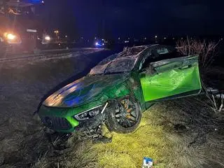 Kierowca mercedesa był nietrzeźwy