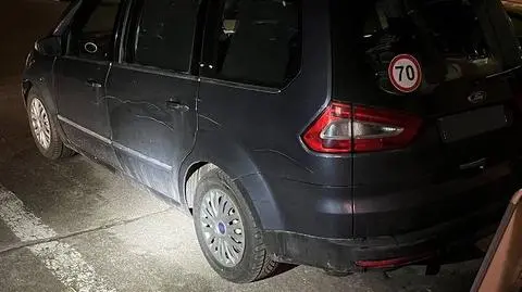 Auto miało zarysowaną karoserię