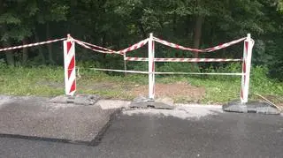 Jeden z lejów został zabezpieczony i zasypany