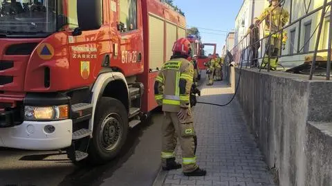 Do pożaru doszło na parterze budynku