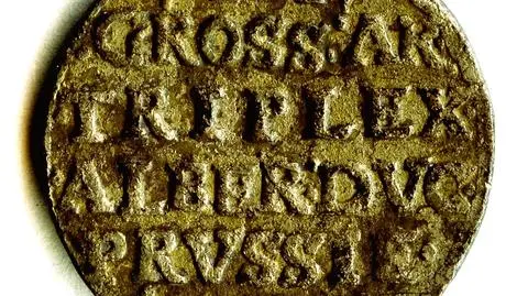 Rzadka renesansowa moneta Albrechta Hohenzollerna odnaleziona w Kamieniu Pomorskim