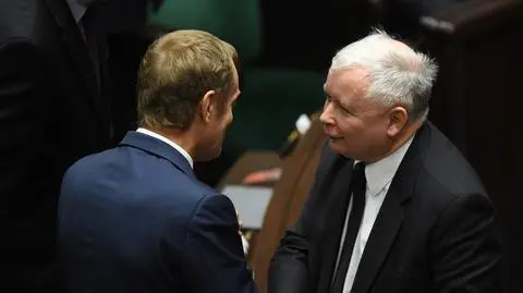Donald Tusk i Jarosław Kaczyński (2014)