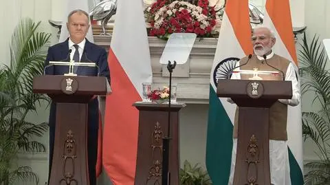 Donald Tusk i Narendra Modi