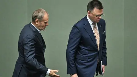 Donald Tusk i Szymon Hołownia