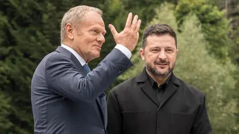 Donald Tusk i Wołodymyr Zełenski