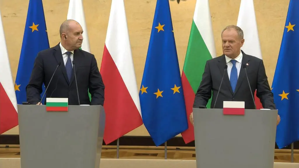 Donald Tusk i Rumen Radew