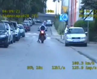 Policyjny pościg za motocyklistą w Tarnowskich Górach
