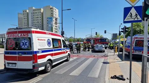 Zderzenie na Trockiej, jedna osoba w szpitalu