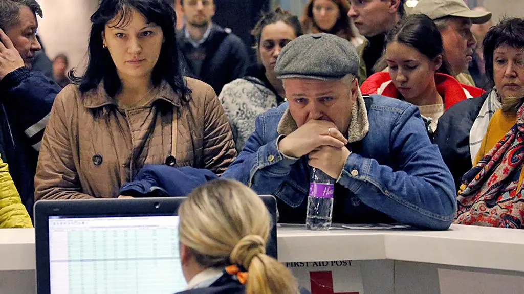 Krewni ofiar katastrofy rosyjskiego samolotu w Egipcie