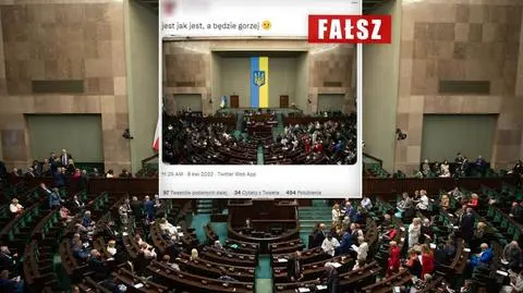 "Gdzie jest nasza flaga?" Weryfikujemy zdjęcie z Sejmu