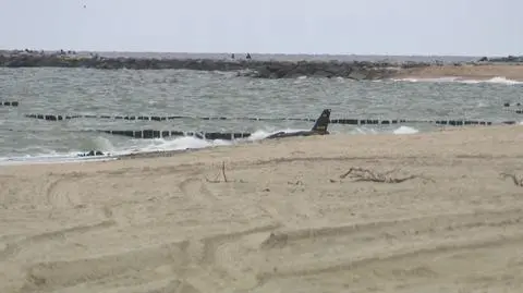 Dron znaleziony w rejonie plaży w miejscowości Rusinowo 