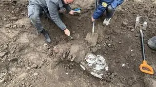 Na miejscu pracował archeolog