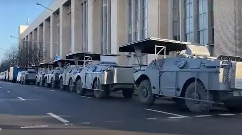 Sprzęt specjalny w centrum Mińska 
