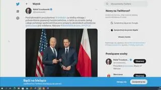 Rafał Trzaskowski po spotkaniu z Joe Bidenem