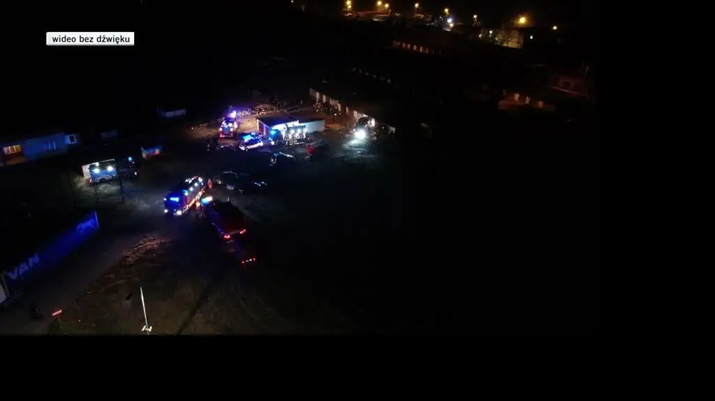 wybuch garaz dron 