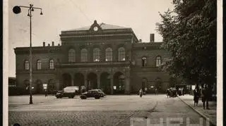 Stary budynek Dworca Głównego w czasie okupacji