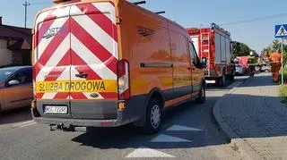 Mężczyzna wtargnął z chodnika wprost pod nadjeżdżającą ciężarówkę