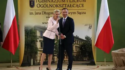 Żartobliwa wymiana zdań pary prezydenckiej