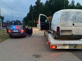 Auto odjechało na lawecie