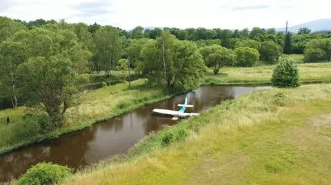 Awionetka wpadła do rzeki