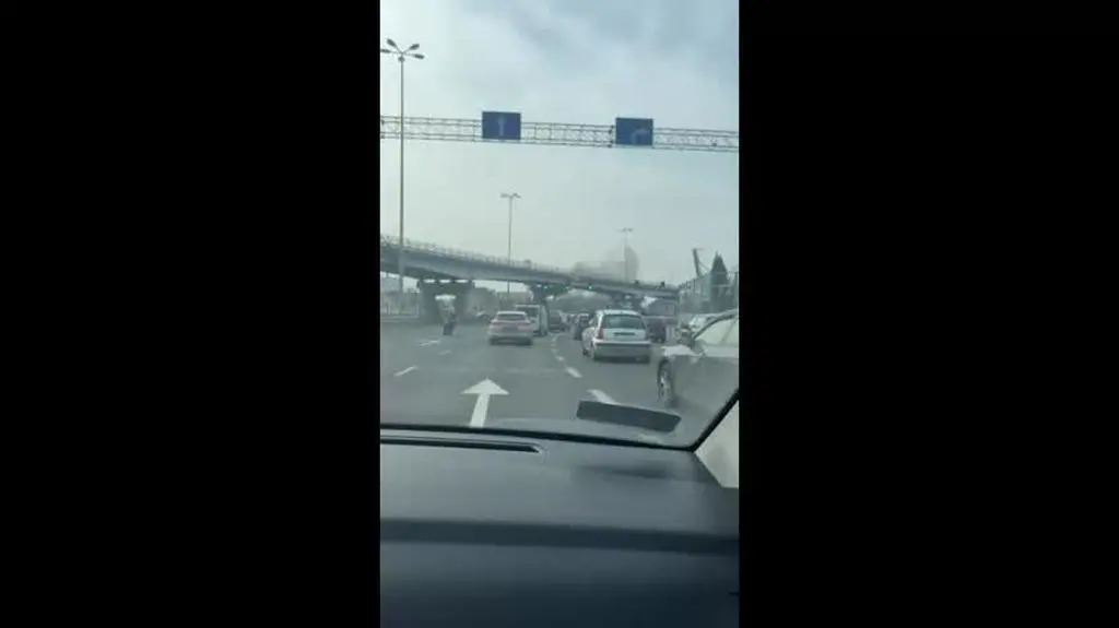 Pożar taksówki w Toruniu