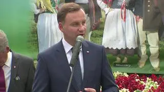 Prezydent Andrzej Duda w Suchej Beskidzkiej