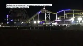 Biało-czerwone iluminacje z okazji 40. rocznicy powstania Solidarności