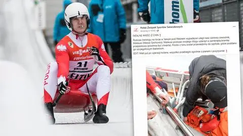 Liczne obrażenia po wypadku na olimpijskim torze. Polski zawodnik przeszedł operację