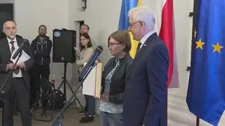 Jacek Czaputowicz przekazał nagrodę Pro Dignitate Humana dla Sencowa