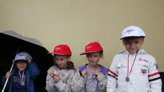 Na spotkanie ze słynnym sportowcem chłopiec wybrał się z rodzeństwem