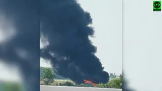 Dym widać z odległości wielu kilometrów