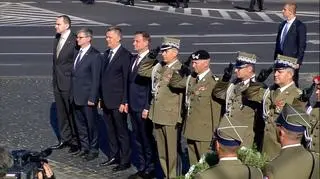 Prezydent złożył kwiaty przed pomnikiem marszałka Józefa Piłsudskiego