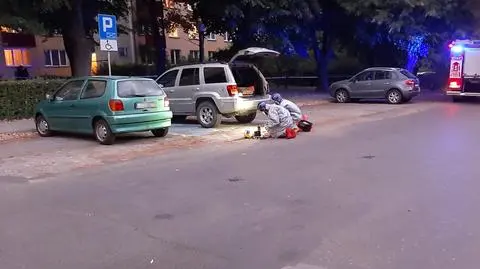 Pojemniki znajdowały się w aucie zaparkowany na jednym z osiedli 