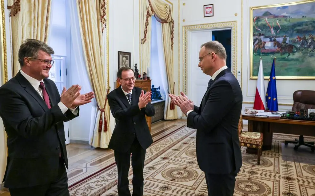 Spotkanie Mariusza Kamińskiego i Macieja Wąsika z prezydentem