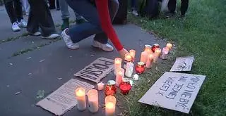 Protest w związku ze śmiercią 33-letniej kobiety w ciąży