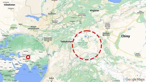 trzesienie mapa tadzykistan