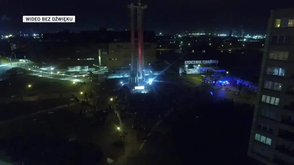 gdańsk dron protest