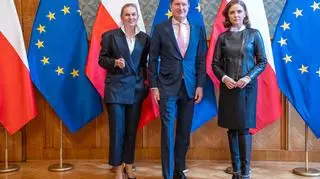 Spotkanie minister Barbary Nowackiej z ambasadorem Markiem Brzezińskim ws. edukacji dzieci i młodzieży