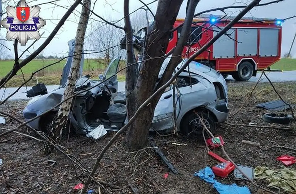 Na drodze było ślisko 