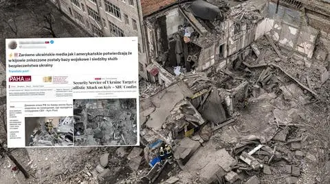 "W Kijowie zniszczono bazy wojskowe i siedziby służb bezpieczeństwa"? Nie