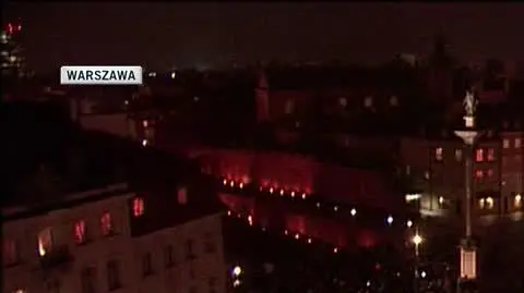 Protest artystów na placu Zamkowym